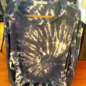 We The Free People oversized tie dye sweatshirt